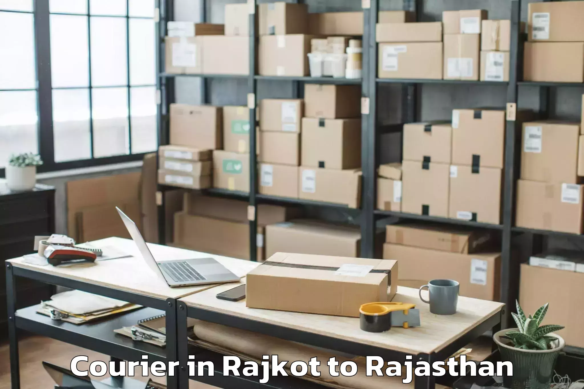 Leading Rajkot to Pindwara Courier Provider